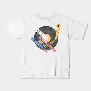 house music is life techno themed design Kids T-Shirt